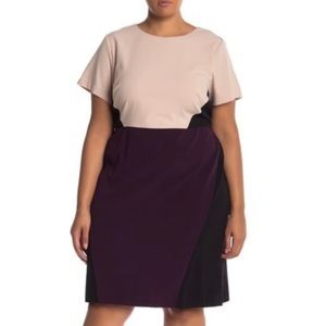 NEW Vince Camuto Colorblock Sheath Dress 20W Plus